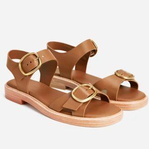 Everlane The Twin Buckle Sandal in Brown Sugar